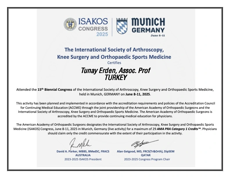 International Society of Arthroscopy, Knee Surgery and Orthopaedic Sports Medicine